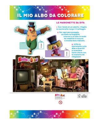 immagine di copertina del titolo Risate a colori - Masha e Orso